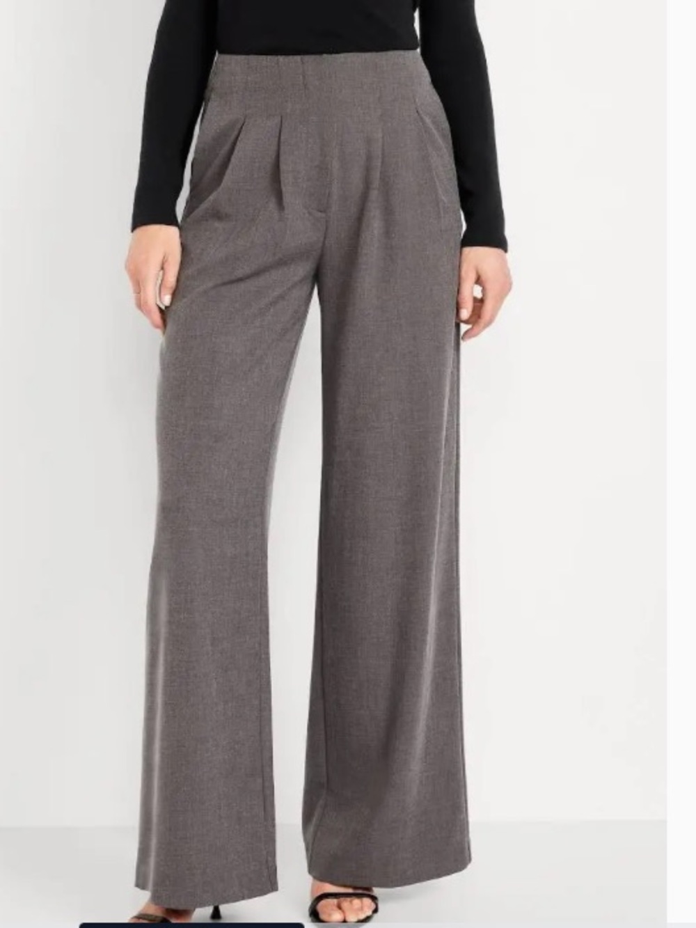 Old Navy Extra High Rise Full Length Pleated Wide-Leg Trouser Pants Plus size 16